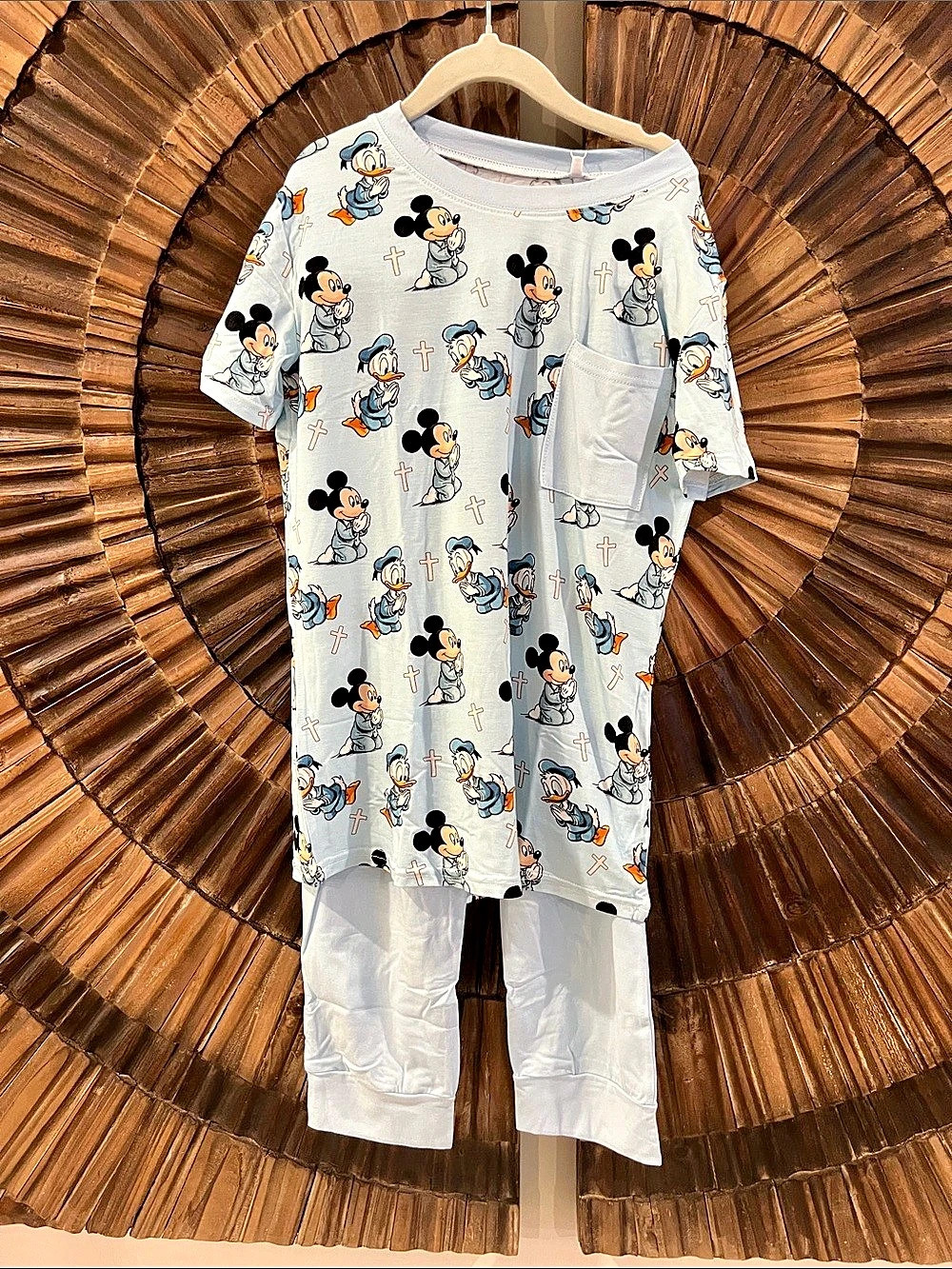 Remi & Rori Boys Size 7/8 Mickey Jogger and T shirt Set NWT Bamboo